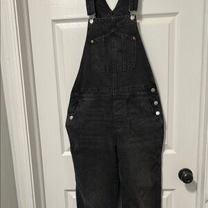 Old Navy Black Denim Overalls